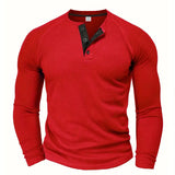 Chad™ - Herren Henley-Shirt