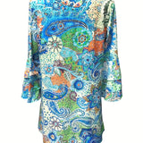 Gwen™ - Stilvolles Bedrucktes Kleid