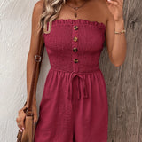 Tiana™ - Schicker Strapless Jumpsuit Shorts