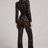 Lisa - Eleganter Jumpsuit In Pizzo