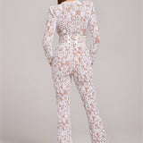 Lisa - Eleganter Jumpsuit In Pizzo