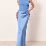 Anita™ | Schickes Ein-Schulter-Falten-Maxi-Kleid für Partys