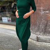 Elsbeth™ - Elegantes Damenkleid Mit Tasche