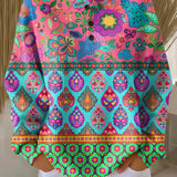 Sign | Sweater mit ethnischen Blumenstreifen