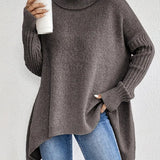 Bridgette™ - Bequemer langer Rollkragenpullover