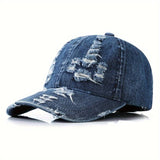 Denim Sonnenhut mit verstellbarem Riemen
