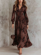 Amelia™ Paisley Maxikleid mit Reißverschlussdetails