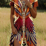 JULIA – Lebhaftes Kleid im Bohemian-Stil