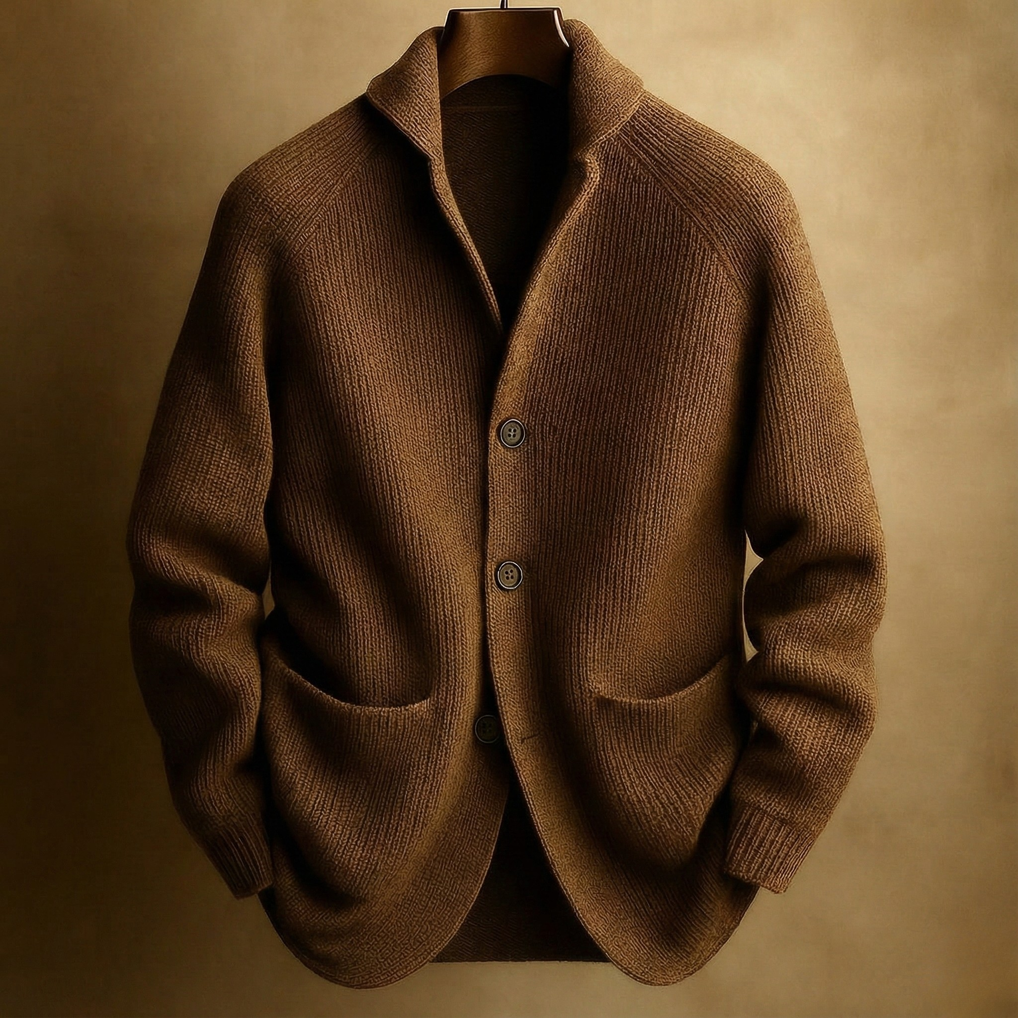 SILVORO | Herren Wollmischung Cordjacke