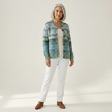 Bettina | Gebreide vest met Noordse pasteltintpatroon