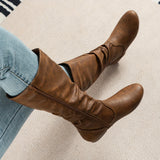 Valdis | Damen knöchelhohe Stiefel mit seitlichem Reißverschluss