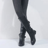 Kalinda | Damen knöchelhohe Reitstiefel mit rückseitigen Schnallen