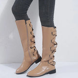 Kalinda | Damen knöchelhohe Reitstiefel mit rückseitigen Schnallen