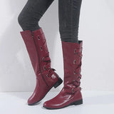 Kalinda | Damen knöchelhohe Reitstiefel mit rückseitigen Schnallen