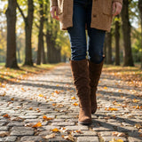 Lavinia | Damen kniehohe Stiefel mit seitlichem Reißverschluss