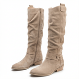 Lavinia | Damen kniehohe Stiefel mit seitlichem Reißverschluss