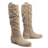 Lavinia | Damen kniehohe Stiefel mit seitlichem Reißverschluss
