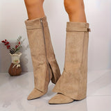 Talitha | Damen knöchelhohe Stiefel mit Blockabsatz und Schnallendetail