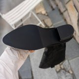 Fenella | Damen kniehohe Westernstiefel für breite Waden