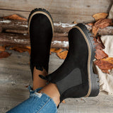Mehetabel | Damen Chelsea-Stiefeletten mit Profilsohle