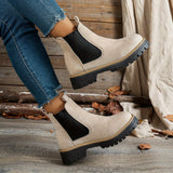 Mehetabel | Damen Chelsea-Stiefeletten mit Profilsohle