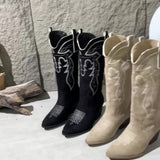 Blythe | Damen Westernstiefel mit weiter Wadenpassform