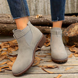 Brynn | Damen Stiefelette mit Blockabsatz und Schnallenriemen
