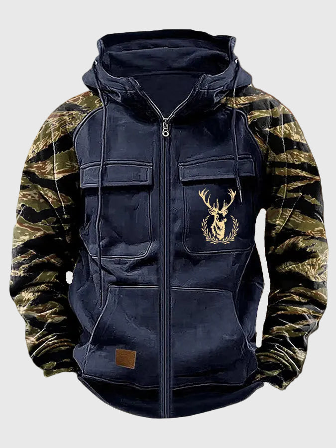 Neil | Herren Kapuzenjacke mit Taschen und Kordelzug