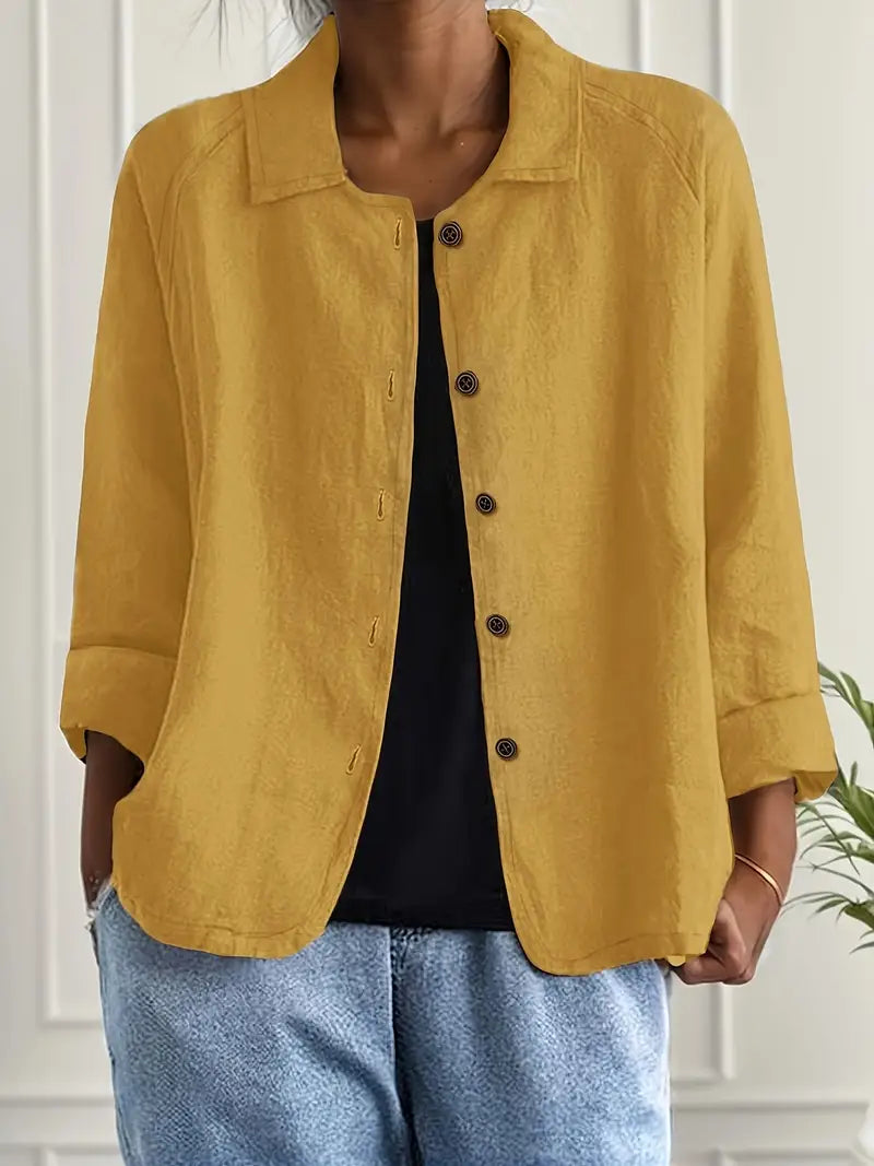 Marilla™ – Klassischer leichter Hemd-Cardigan