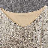 Kontrast Pailletten Partykleid