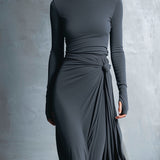 Vittoria ❘ Maxikleid mit seitlichem Knoten