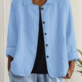Marilla™ – Klassischer leichter Hemd-Cardigan