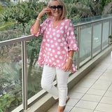 Chloe™ - Stylische V-Ausschnitt Bluse