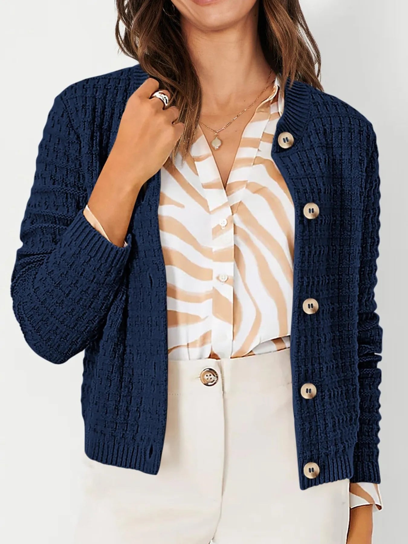 Harper™ - Strickjacke mit Knopfleiste