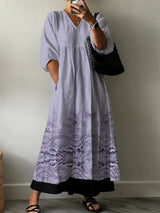 Kelsey Elegantes Bedrucktes Kleid