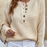 Robyn™ - Pullover mit Knopfdetails