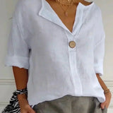Angela™ | Legere V-Ausschnitt Bluse