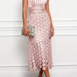 Céline | Damen Halter Midi Kleid