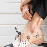 ZWEIFARBIGE OXFORD-SCHUHE