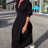 Karolin | Bequemes Langes Kleid