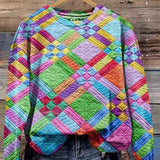 Marion™ - Buntes geometrisches Print Sweatshirt