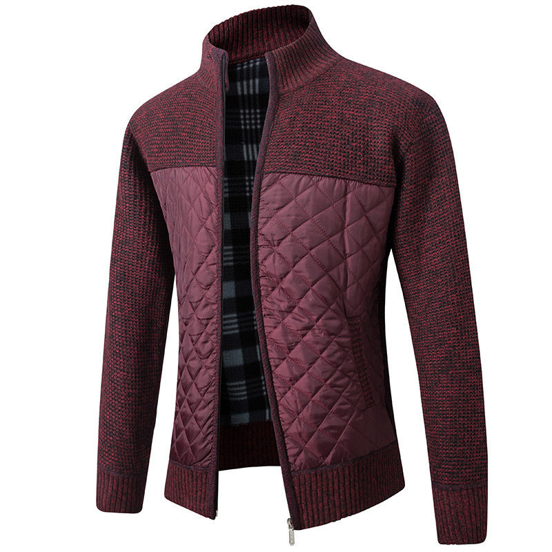 Mason | Herren Cardigan mit Stehkragen und Taschen