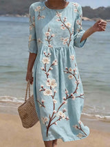 Maya | Lässiges Kleid mit Ellenbogenärmeln