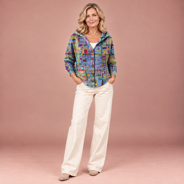 Charlotte | Bequemer Strickcardigan mit Kapuze