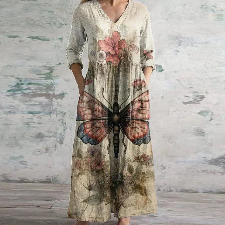 Kate™ - Elegantes Retro-Maxi-Kleid