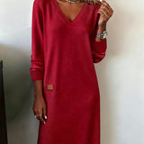 Carmen™ - Pulloverkleid mit V-Ausschnitt