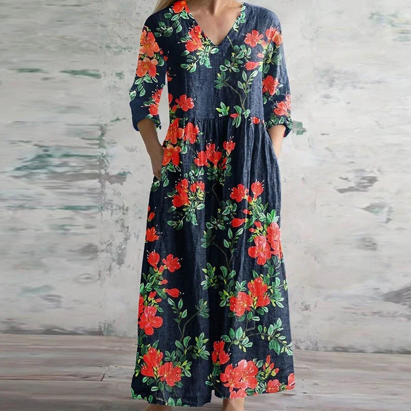 Kate™ - Elegantes Retro-Maxi-Kleid