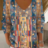 Beatrice – Pullover aus Strickstoff mit V-Ausschnitt