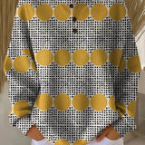 Thyra | Vintage Pullover mit geometrischem Muster
