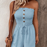 Tiana™ - Schicker Strapless Jumpsuit Shorts